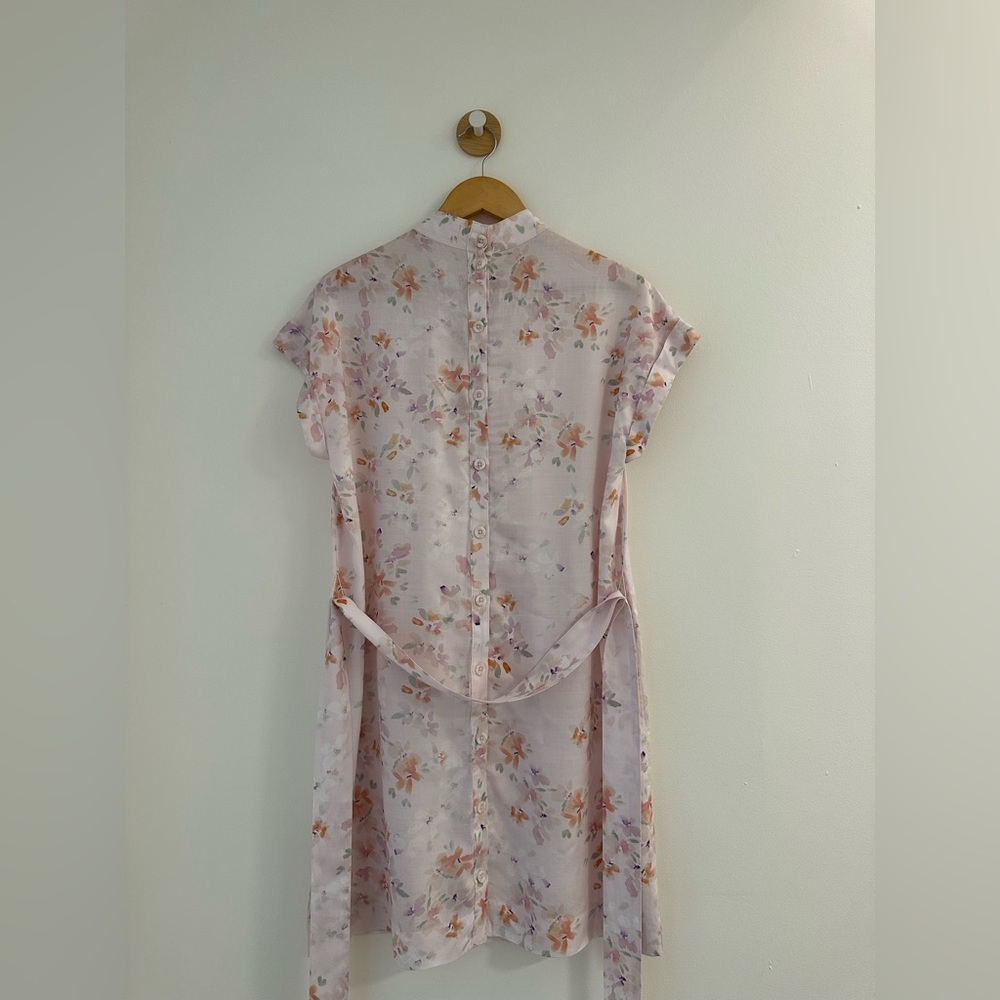Cloth & Stone Floral Back Button Dress Size L / Pastel Pink - Picture 8 of 11